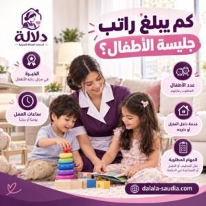 كم يبلغ راتب جليسة الأطفال؟